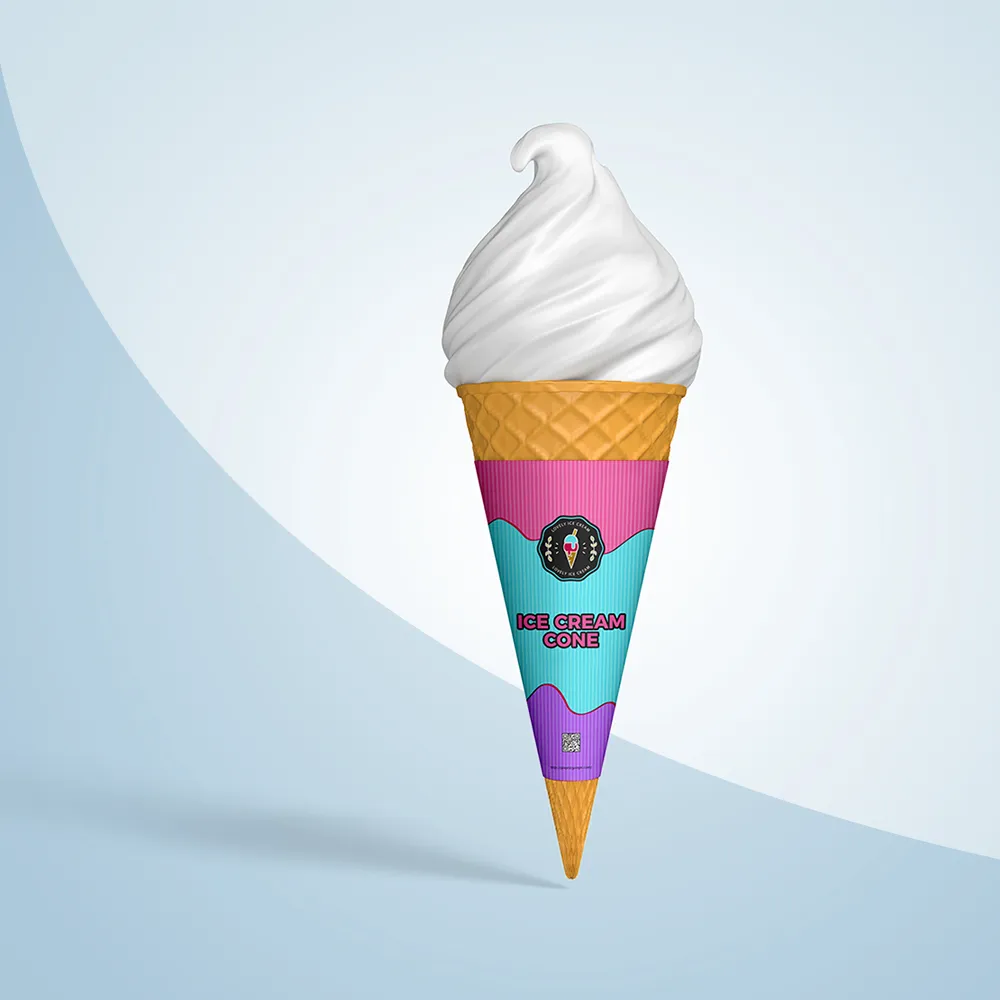 Custom Printed Ice Cream Cone Sleeves