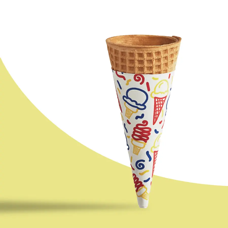 Custom Waffle Cone Sleeves